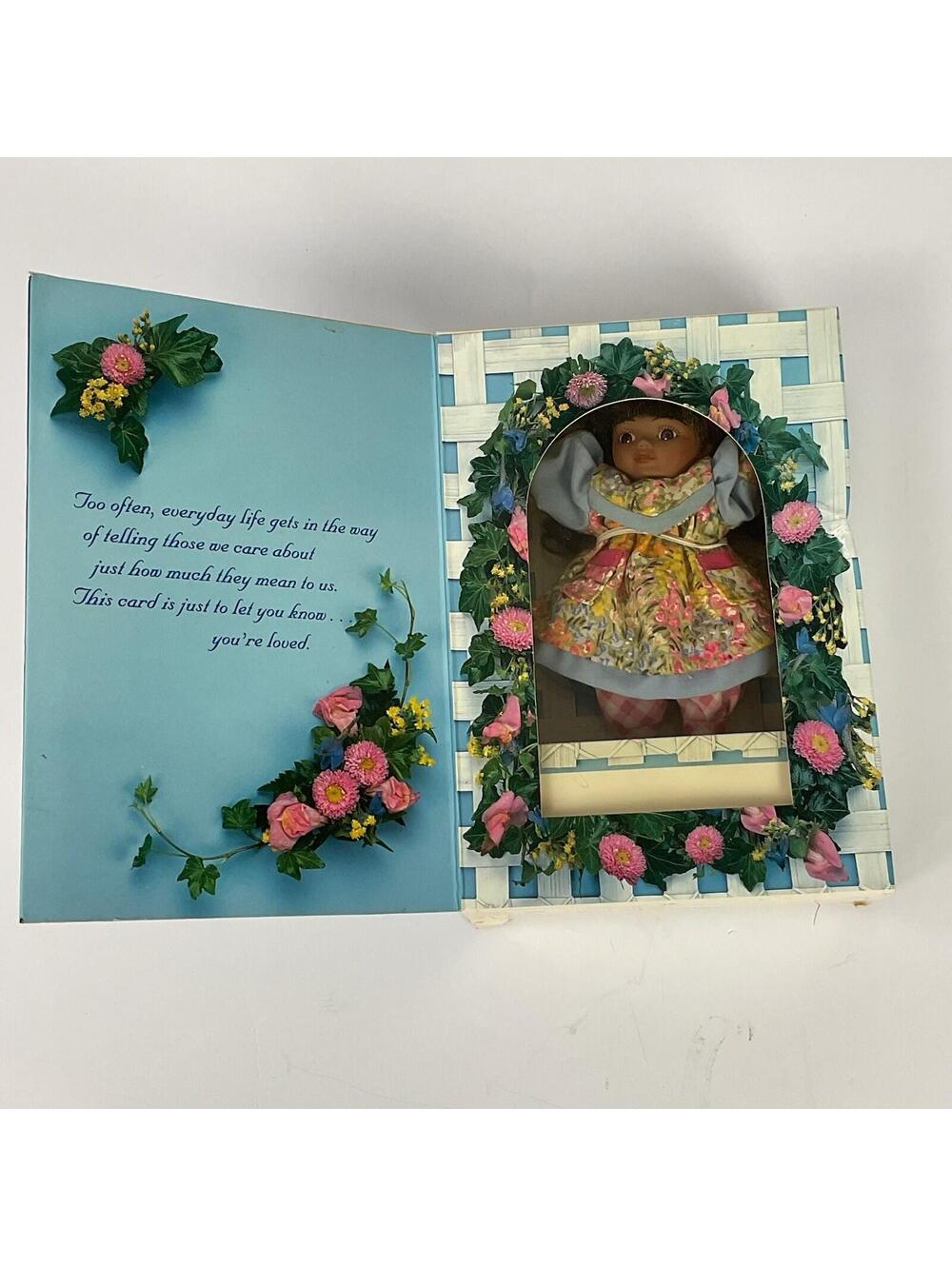 Vtg 1996 Marie Osmond Porcelain Doll Mother's Day Greeting Card 5”